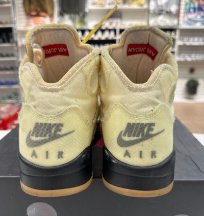 Size 10 - Nike Air Jordan 5 Retro Off-white Sail Dh8565-100