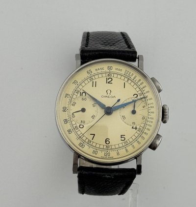 Omega Chronograph Calibre 33 3 Acier Staybrite Top Condition Swiss Made