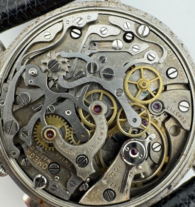 Omega Chronograph Calibre 33 3 Acier Staybrite Top Condition Swiss Made
