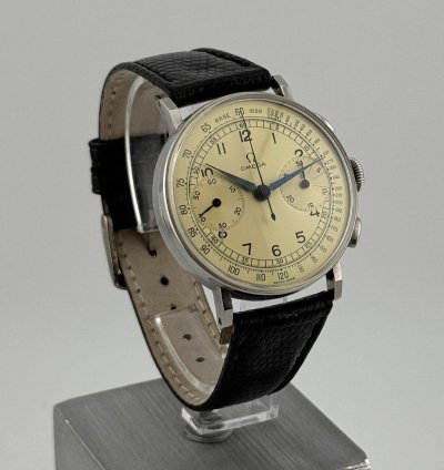 Omega Chronograph Calibre 33 3 Acier Staybrite Top Condition Swiss Made