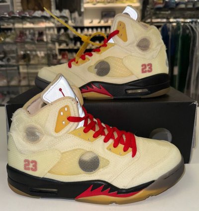 Size 10 - Nike Air Jordan 5 Sp Off-white Sail dh8565-100