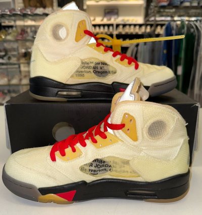 Size 10 - Nike Air Jordan 5 Sp Off-white Sail dh8565-100