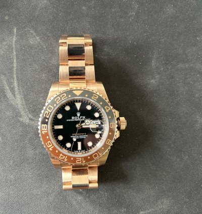 Rolex Gmt-master Ii Rootbeer Or Rose Full Set Tat Neuf