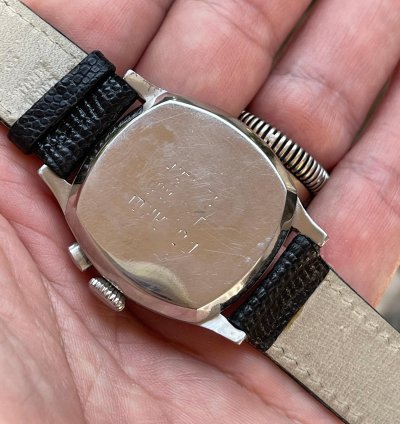 Omega Classic 1930s Single Pusher Chronograph Ref Ck 808 Enamel Dial