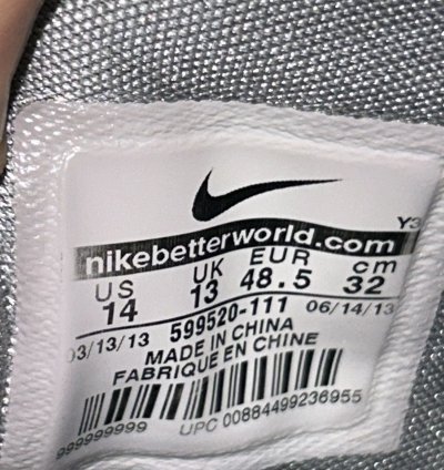Nike Kobe 8 Tb White Black 599520-111 Size 14