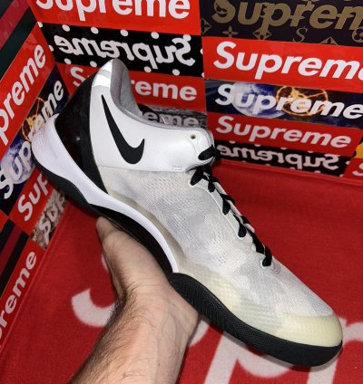 Nike Kobe 8 Tb White Black 599520-111 Size 14