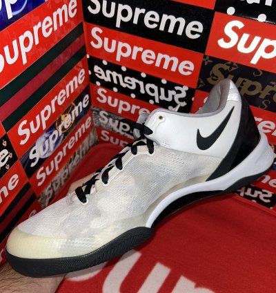 Nike Kobe 8 Tb White Black 599520-111 Size 14