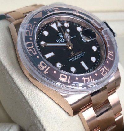 Rolex Gmt-master Ii Rose Gold - Rootbeer 126715chnr Unworn
