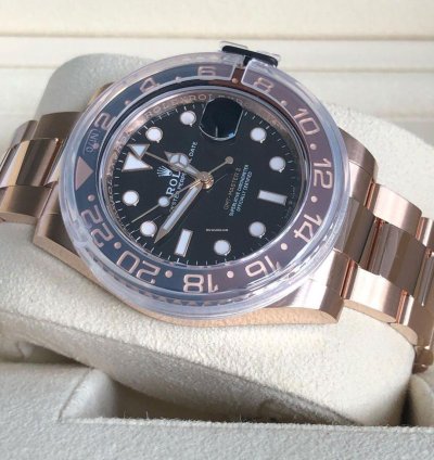 Rolex Gmt-master Ii Rose Gold - Rootbeer 126715chnr Unworn