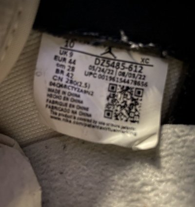 Size 10 Air Jordan 1 High Lost Found