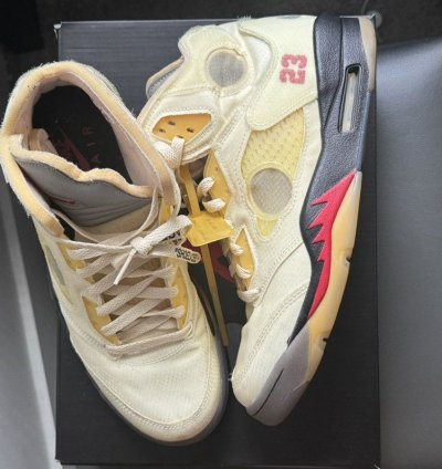 Size 10 Off-white Jordan 5