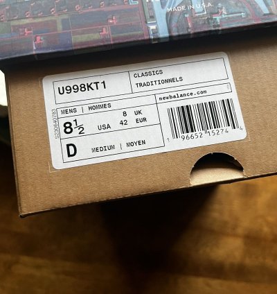 Ronnie Fieg Frank Lloyd Wright New Balance 998 Aloe
