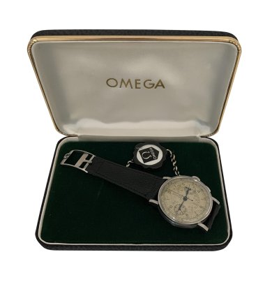 Omega Classic Chronograph Ck 987 Staybrite Silver Dial Caliber 33 3 Chro 1941
