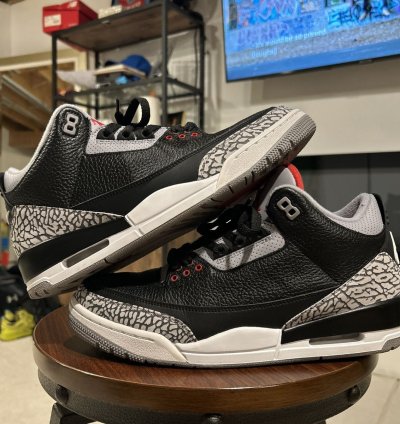 Size 11 - Jordan 3 Retro Og Mid Black Cement 2018 Vnds