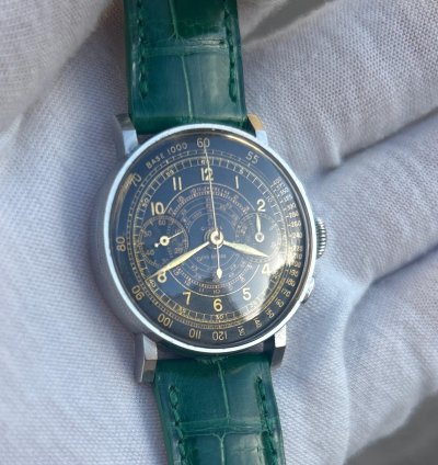 Omega Classic Ck 2078 Rare And Attractive Stainless Steel Chronograph Wristwatch