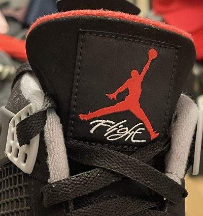 Size 11 - Jordan 4 Retro Og Bred 2019 308497-060 Black Red