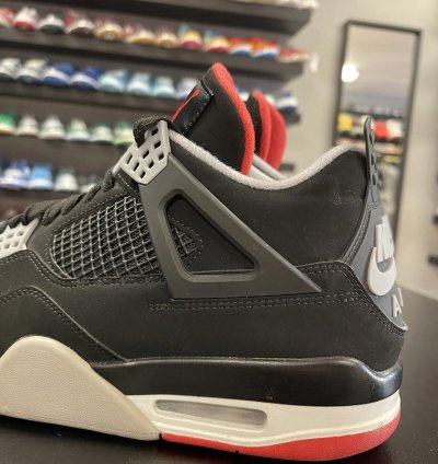 Size 11 - Jordan 4 Retro Og Bred 2019 308497-060 Black Red