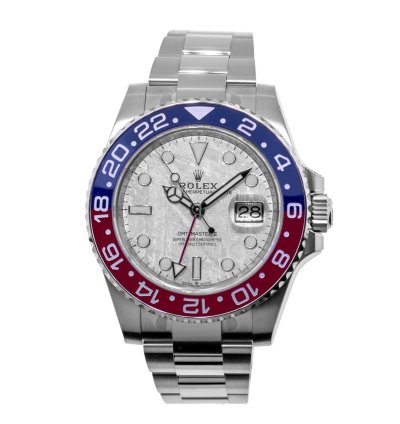 Rolex Gmt-master Ii Superman 40mm White Gold Meteorite Dial Red Blue Bezel 126719blro