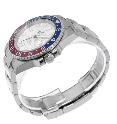 Rolex Gmt-master Ii Superman 40mm White Gold Meteorite Dial Red Blue Bezel 126719blro