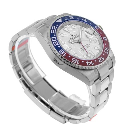 Rolex Gmt-master Ii Superman 40mm White Gold Meteorite Dial Red Blue Bezel 126719blro