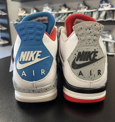 Size 11 - Jordan 4 Retro What The 4 Fire Red Military Blue