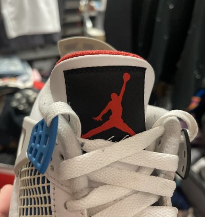 Size 11 - Jordan 4 Retro What The 4 Fire Red Military Blue