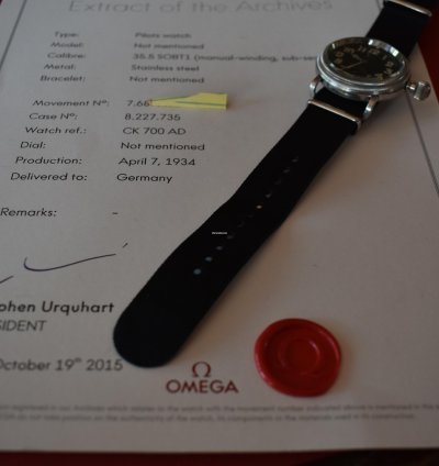 Omega Classic Ck700 Military Extremely Rare German Pilot Vintage Luftwaffe
