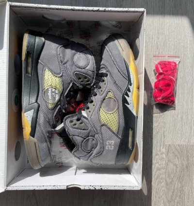 Size 11 - Nike Air Jordan 5 Retro Sp Off-white Muslin Black