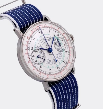 Omega Classic Jumbo Sport Racing Chronograph Multicolored Multiscale Dial Cal 33 3 1930s