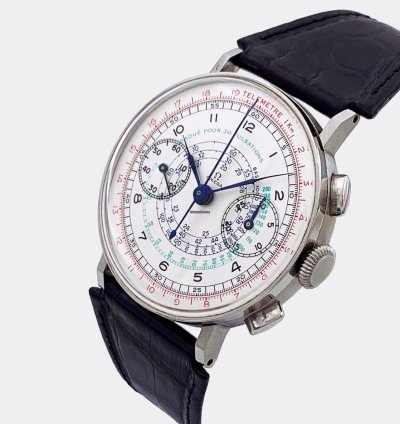 Omega Classic Jumbo Sport Racing Chronograph Multicolored Multiscale Dial Cal 33 3 1930s
