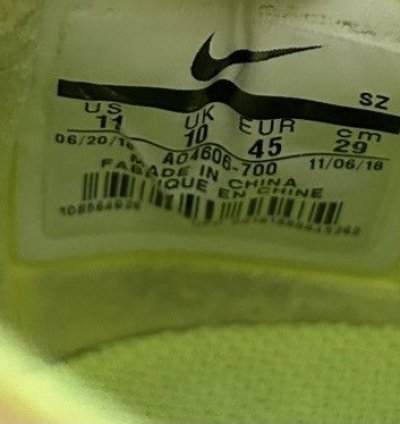 Size 11 - Nike Off-white Air Force 1 Low Volt Steal