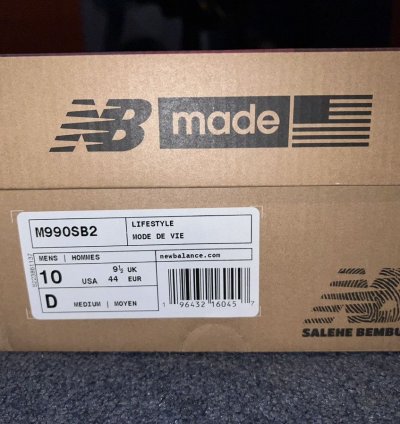 Salehe Bembury New Balance 990v2 Sand Be The Time