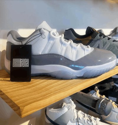 Size 11 Jordan 11 Retro Low Cement Grey