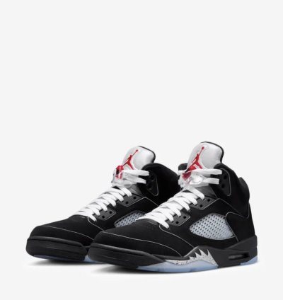 Size 11 Nike Air Jordan 5 Retro Og Black Metallic Reimagined