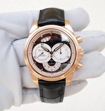 Omega Co-axial Chronoscope 18k Rose Gold Chronograph 41