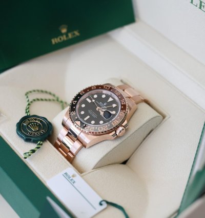 Rolex Gmt-master Ii Unworn 2023 Mint Rootbeer Complete Set Ever 126715chnr