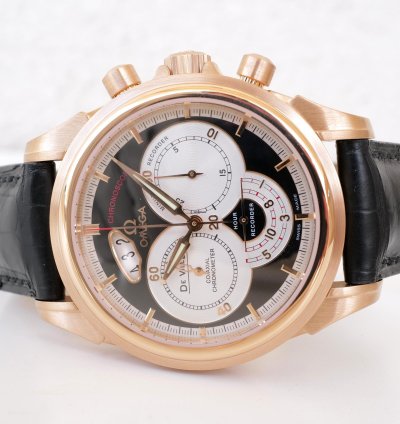 Omega Co-axial Chronoscope 18k Rose Gold Chronograph 41