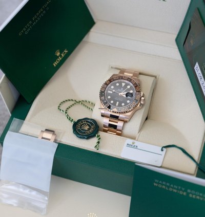 Rolex Gmt-master Ii Unworn 2023 Mint Rootbeer Complete Set Ever 126715chnr
