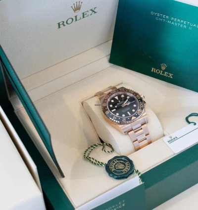 Rolex Gmt-master Ii Unworn 2023 Mint Rootbeer Complete Set Ever 126715chnr