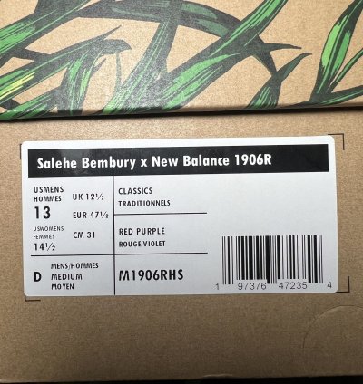 Salehe Heat Be Hot Magma New Balance 1906r
