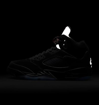 Size 11- Air Jordan 5 Retro Og Black Metallic Reimagined