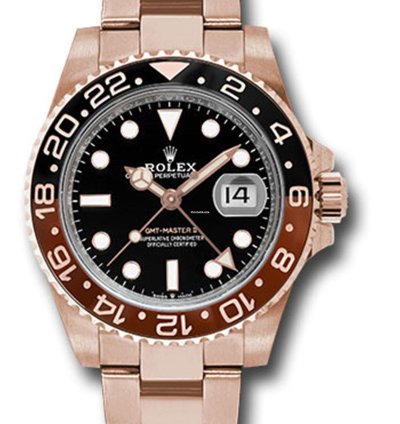 Rolex Gmt-master Ii Unworn Gmt-master Ii 126715chnr Rose Gold Rootbeer Oyster Bracelet 40mm