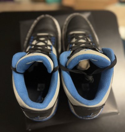 Size 12 - Air Jordan 3 Retro Sport Blue Black 2014 Rare