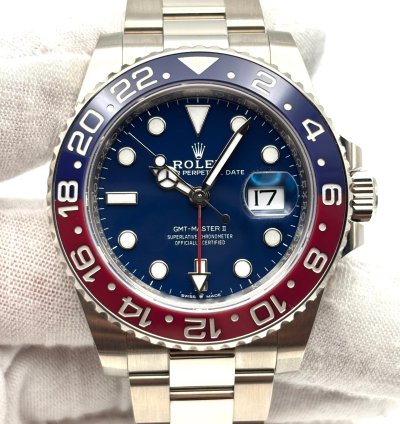 Rolex Gmt-master Ii Unworn Gmt-master Ii 40mm Blue Dial White Gold Bracelet 126719blro Box Papers 2024