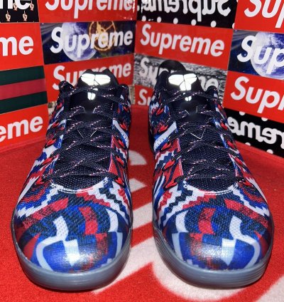 Nike Kobe 9 Em Low Indpendence Day 646701-104 Size 13