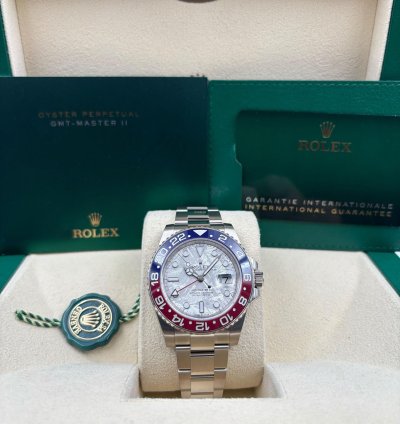 Rolex Gmt-master Ii Unworn Gmt-master Ii 40mm Meteorite Dial White Gold Bracelet 126719blro Box Papers 2024