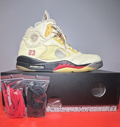 Size 12 - Jordan 5 Sp Off-white Mid Sail