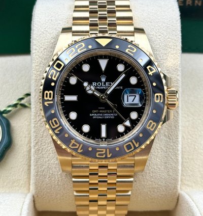 Rolex Gmt-master Ii Unworn Gmt-master Ii 40mm Yellow Gold Jubilee Bracelet 126718grnr Box Papers 2024