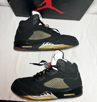 Size 12 - Nike Air Jordan 5 Retro Og Metallic Men Shoes