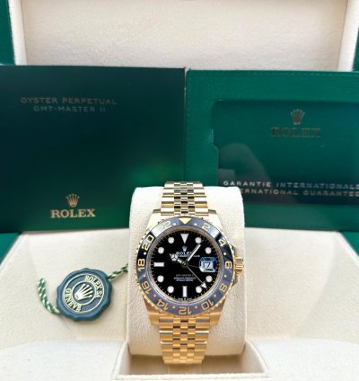 Rolex Gmt-master Ii Unworn Gmt-master Ii 40mm Yellow Gold Jubilee Bracelet 126718grnr Box Papers 2024